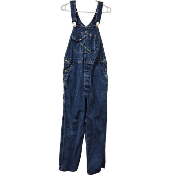 Key Imperial Aristocrat Unisex Medium Wash Blue Cotton Denim Overalls Bibs - Picture 6 of 16